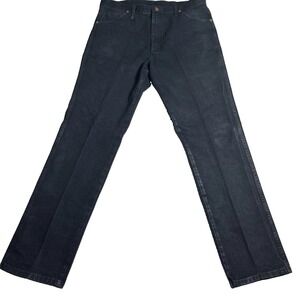Wrangler 13MWZWK Cowboy Cut Jeans 36x34 Faded Black Shadow Denim Western Mens